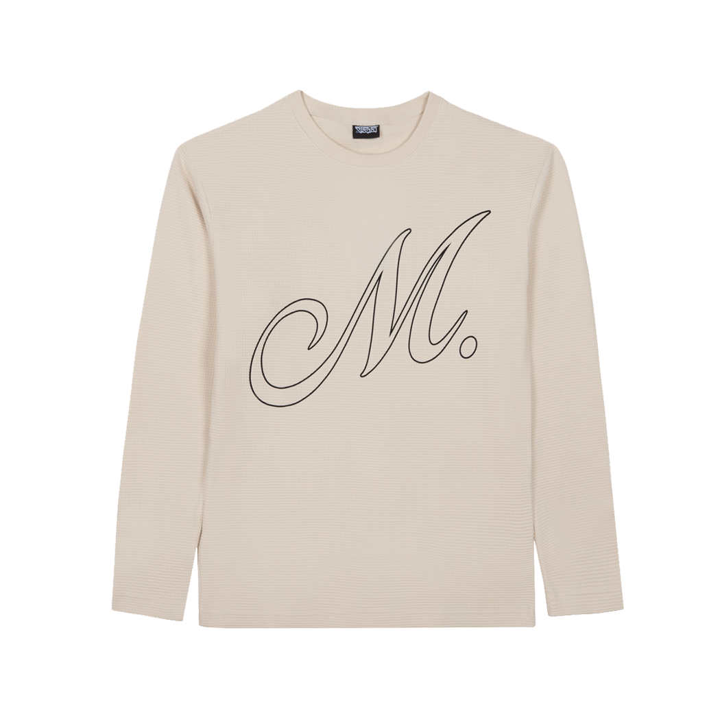 96 MOB OFFWHITE WAFFLE LONG SLEEVE