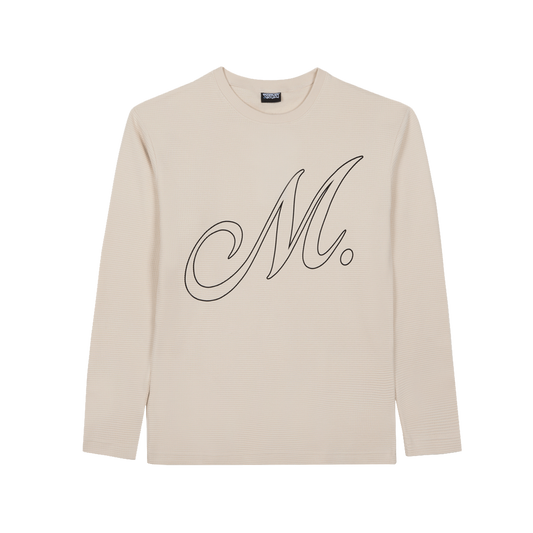 96 MOB OFFWHITE WAFFLE LONG SLEEVE