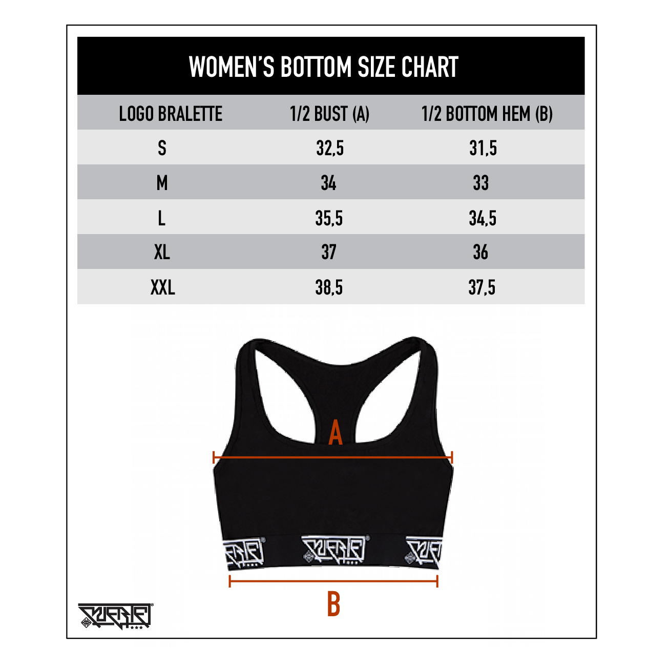 MUERTE LOGO BRALETTE