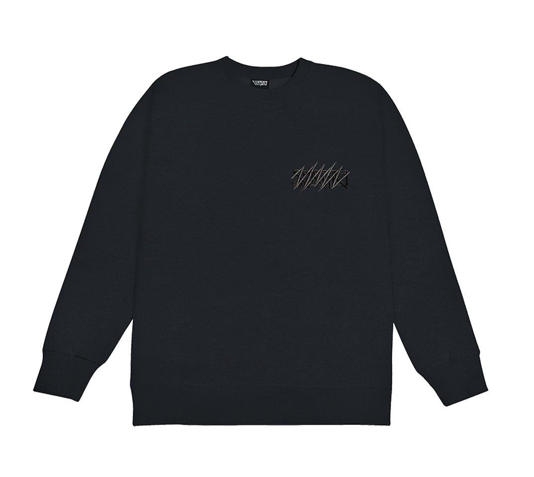 ERASED LG CREWNECK UP SET - DARK GREY