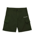 HANDWRITING CARGO SHORT DARK GREEN
